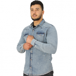 Chemise jeans f1441-2