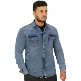 Chemise jeans f1329-1