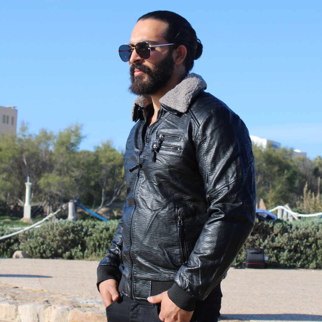 Veste best sale semi cuir