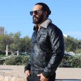 veste semi cuir