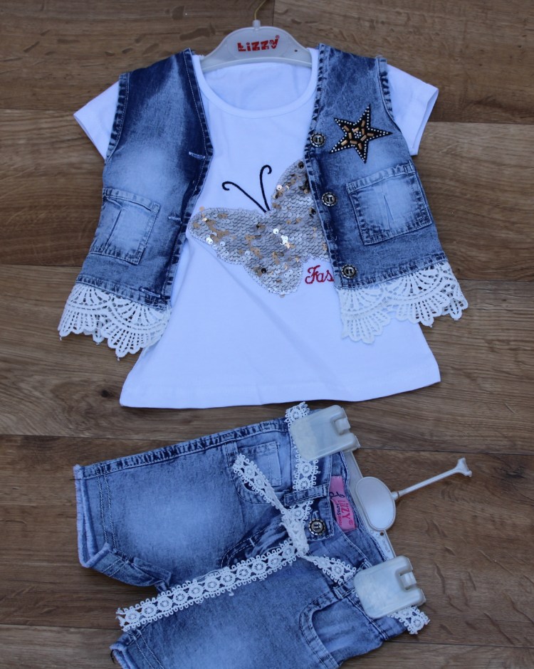 Marmara Mode Detail du produit ensemble jeans fillette