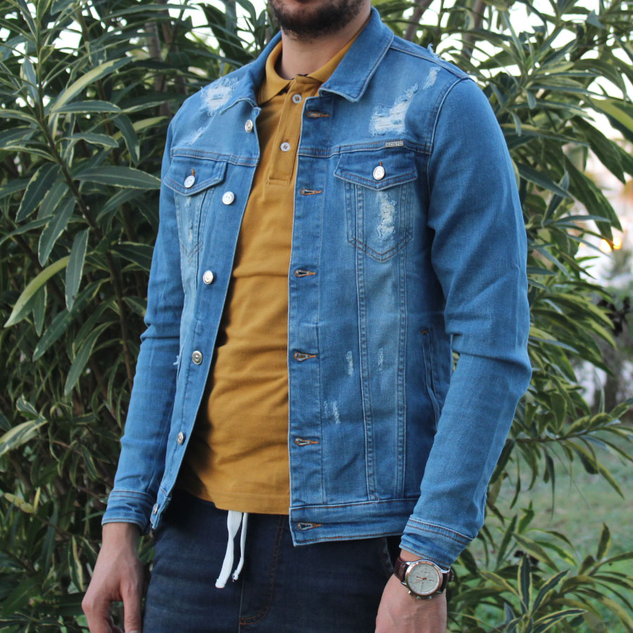 Veste en jean homme - Livraison Gratuite