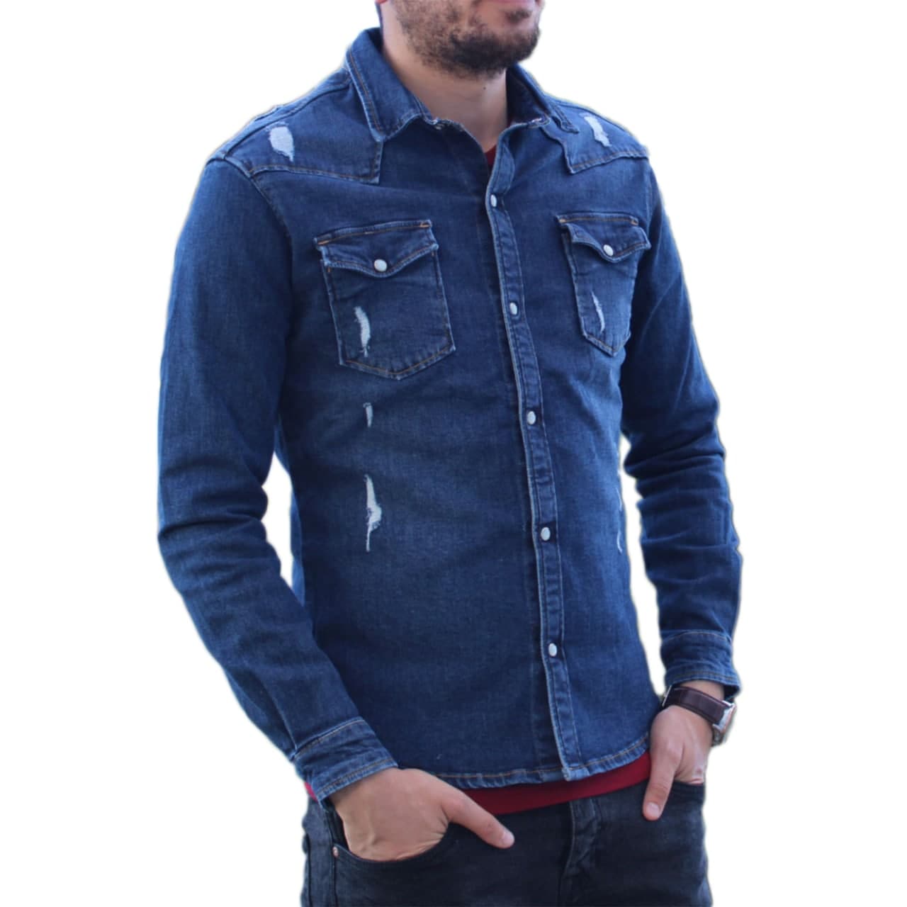 Marmara Mode D tail du produit chemise jeans